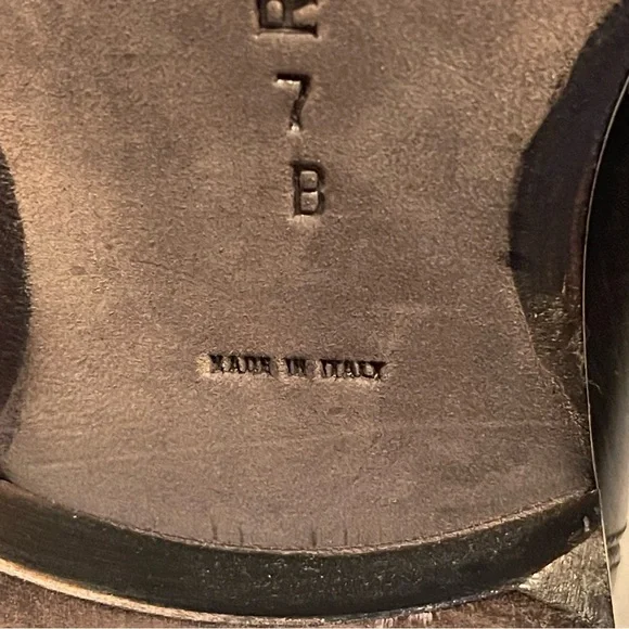 Ralph Lauren Collection made in Italy mid calf leather equestrian like boots, 7B - Picture 5 of 13